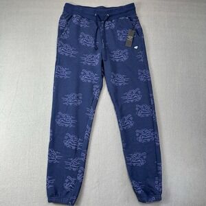 NWT Diamond Supply Co x Keith Haring Men Sweatpants Size Large Blue Joggers RARE
